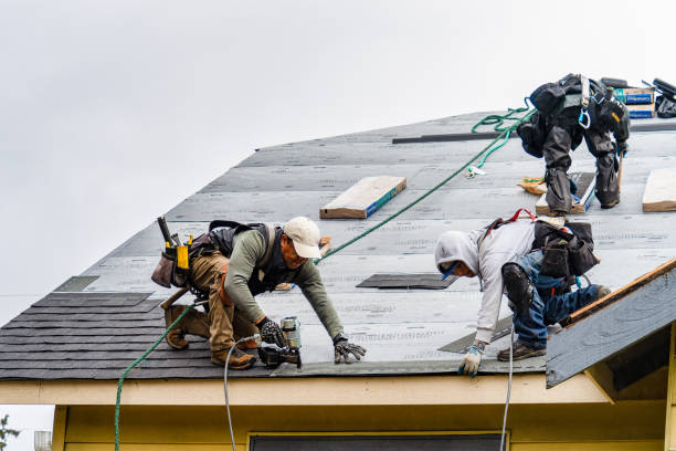 Professional Gutter Installation technician working in Normandy Beach, NJ